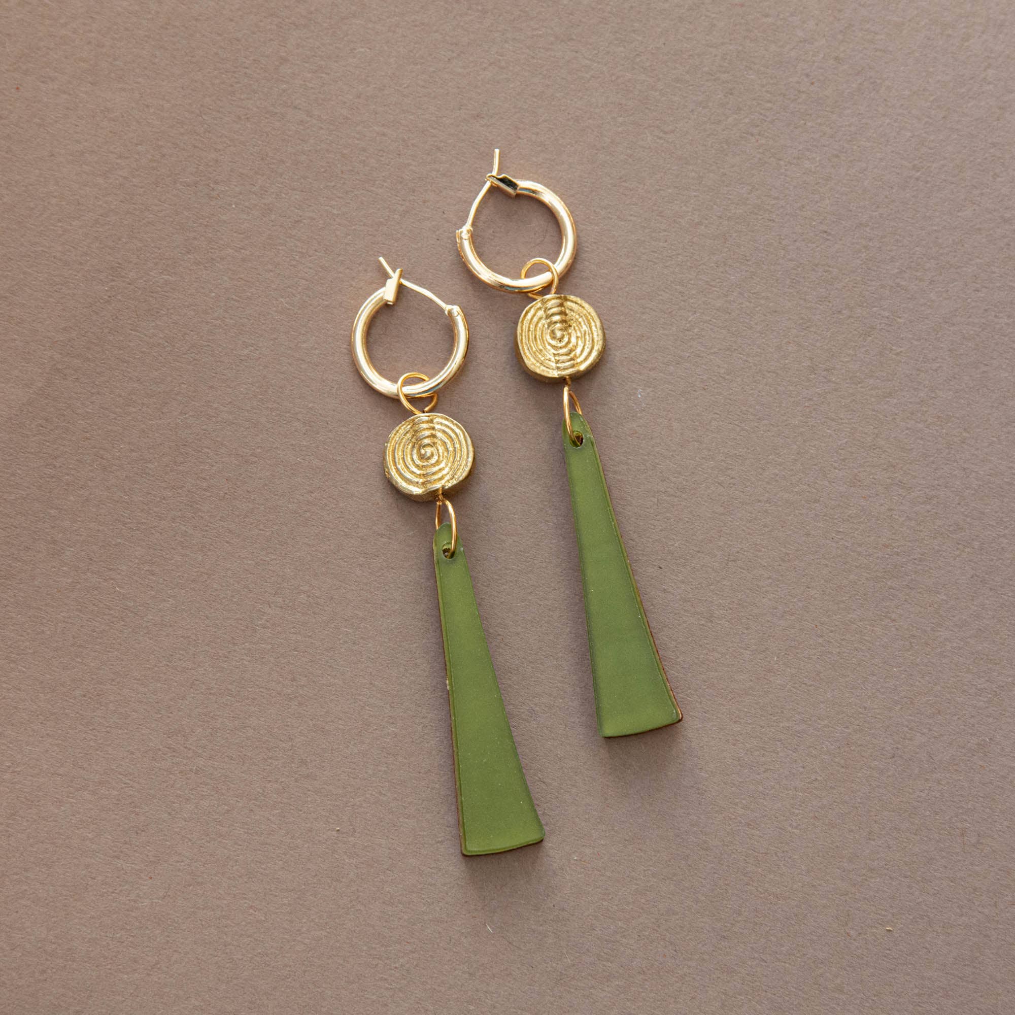 Pepper You Power Drop Hoop Earrings
