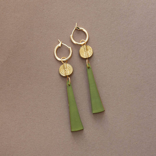 Pepper You Power Drop Hoop Earrings