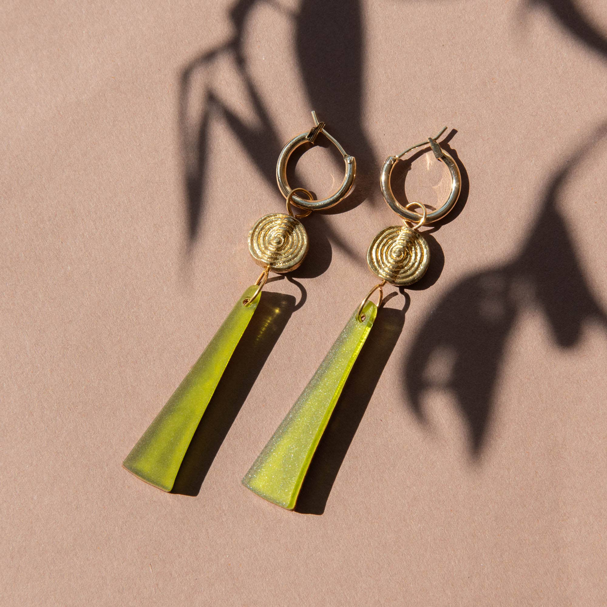 Pepper You Power Drop Hoop Earrings