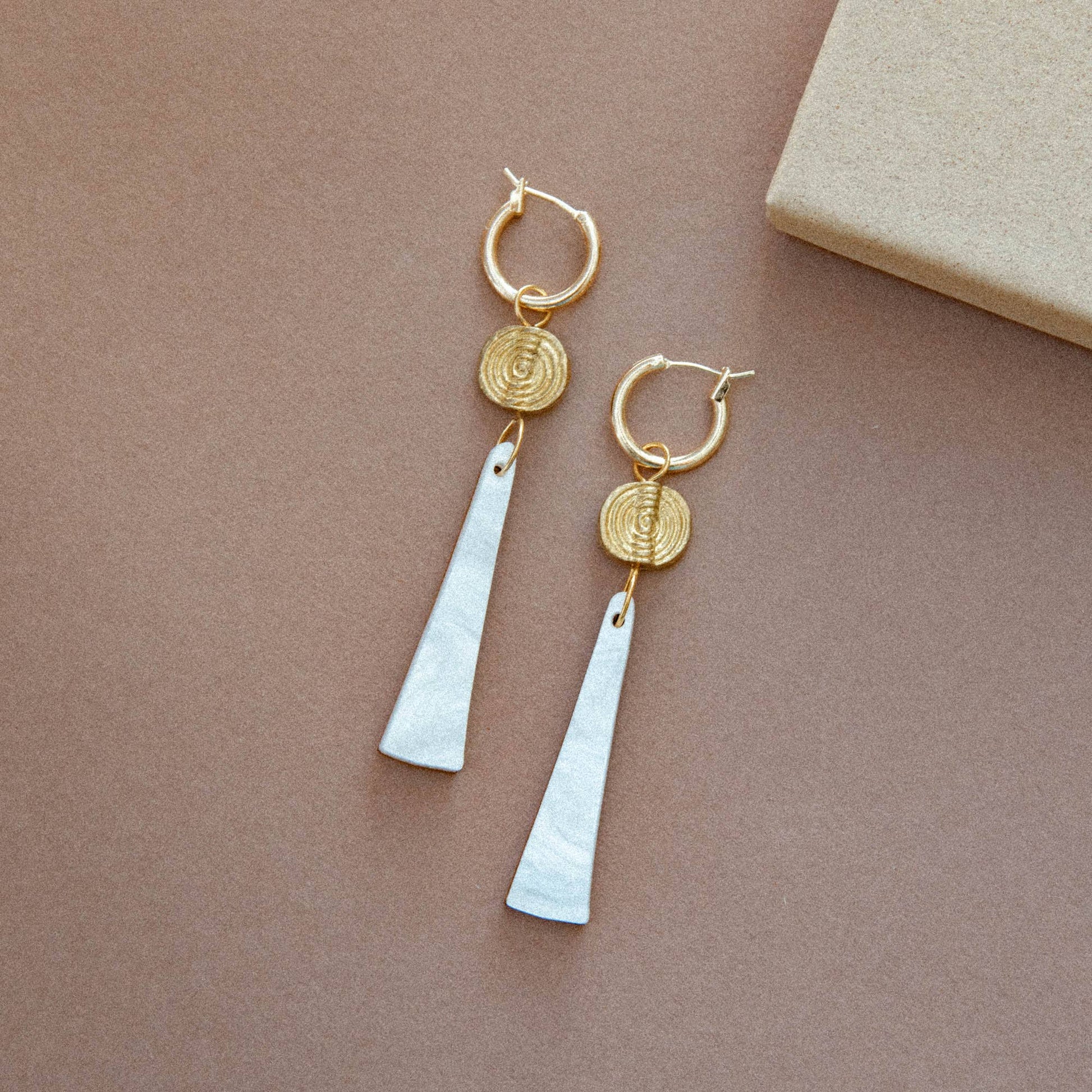 Pepper You Power Drop Hoop Earrings