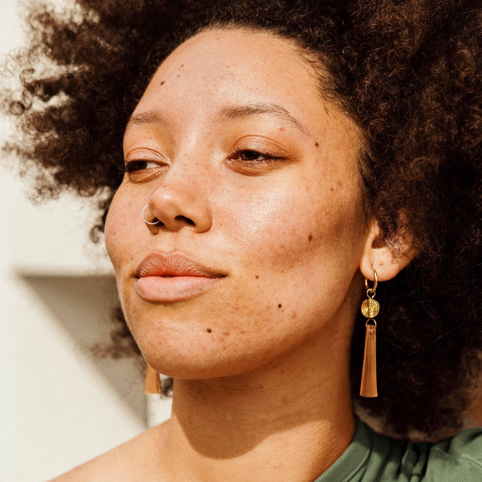 Pepper You Power Drop Hoop Earrings