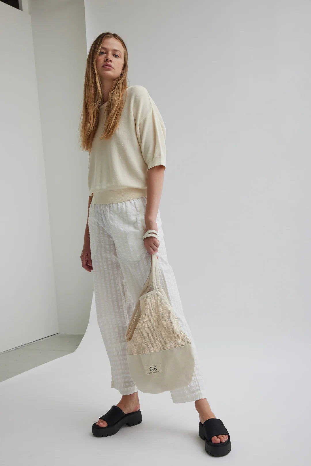 ESRosetta SS Knit Blouse