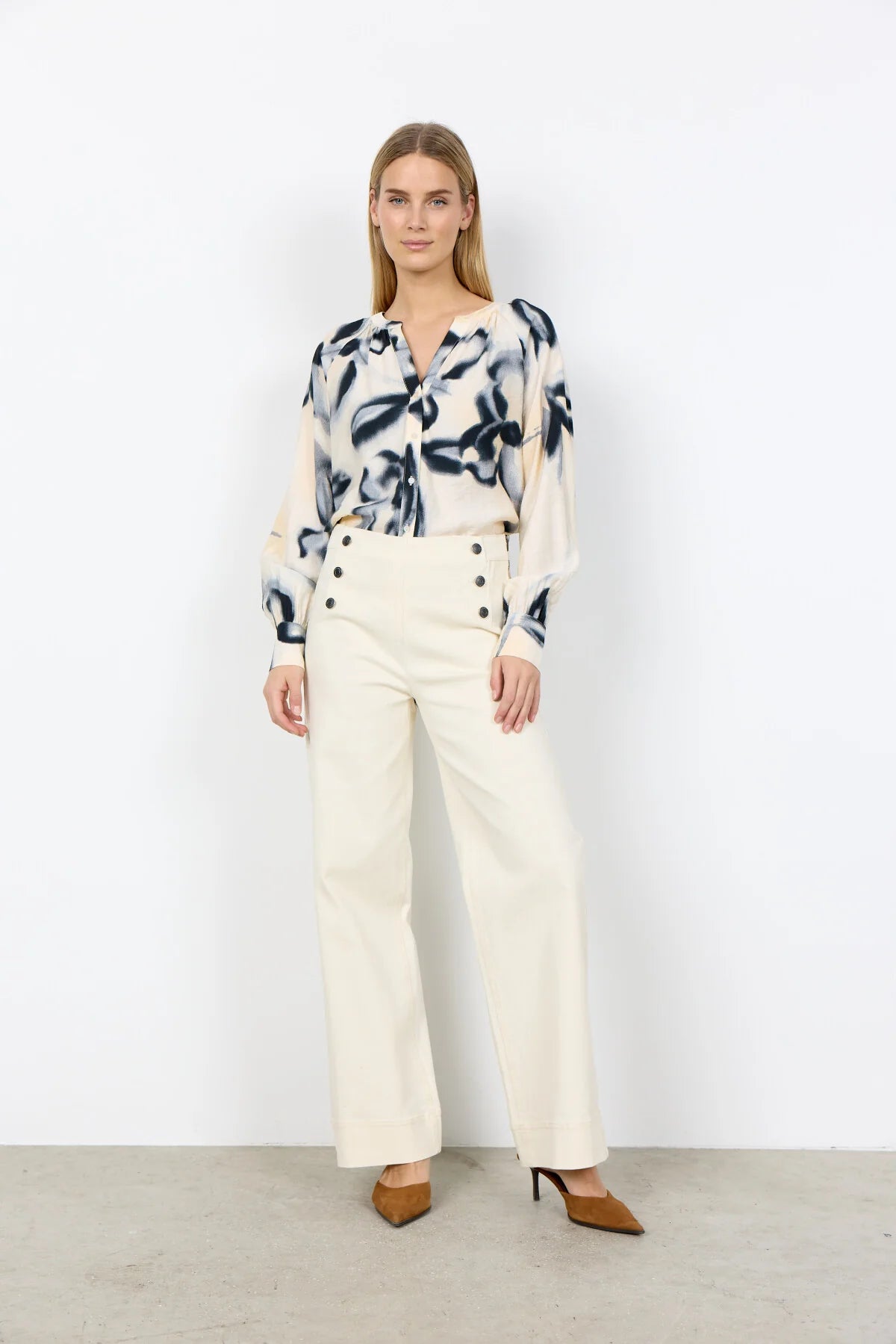 SC-Bess 7B Jeans - Cream