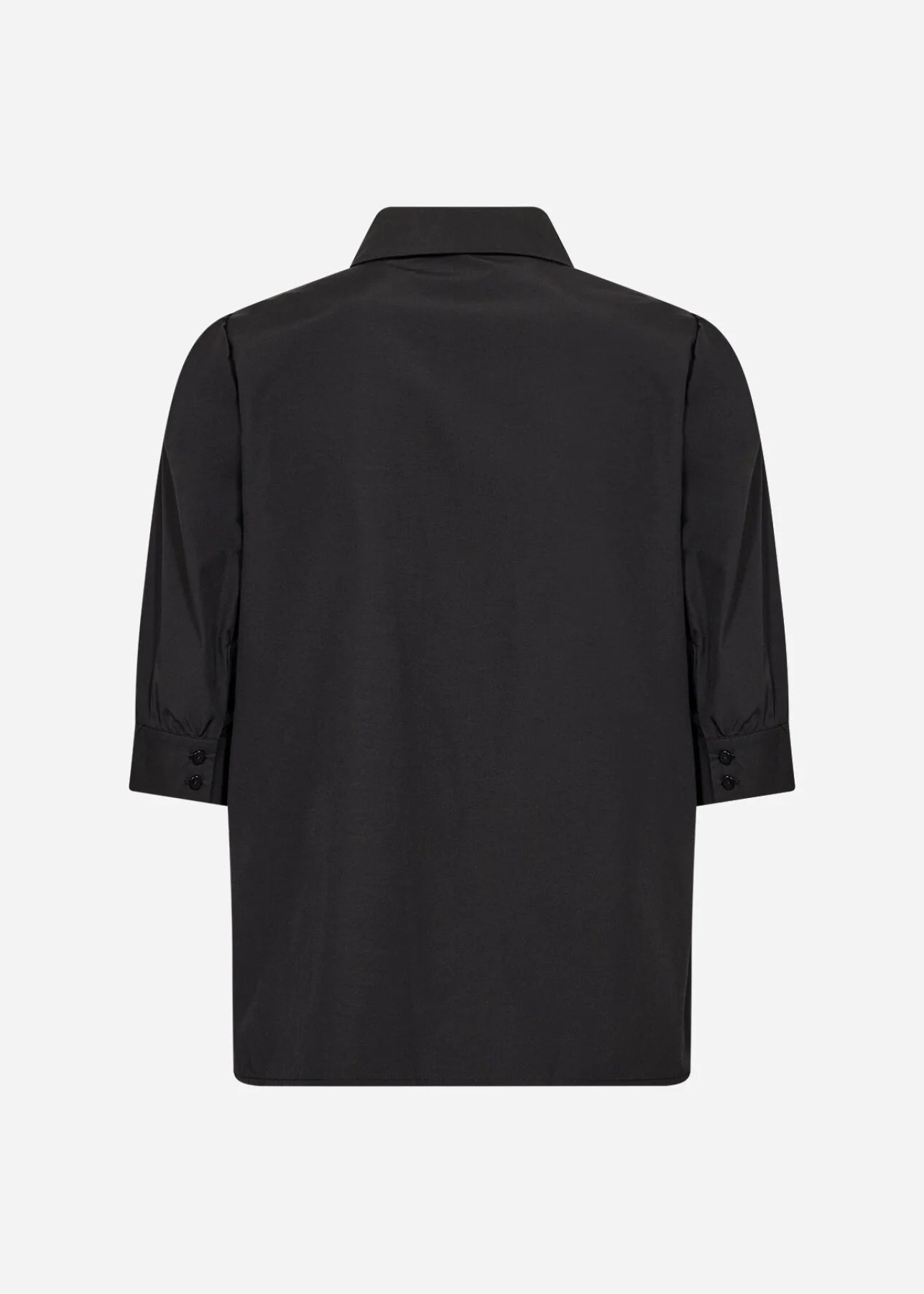 black shirt on a white background