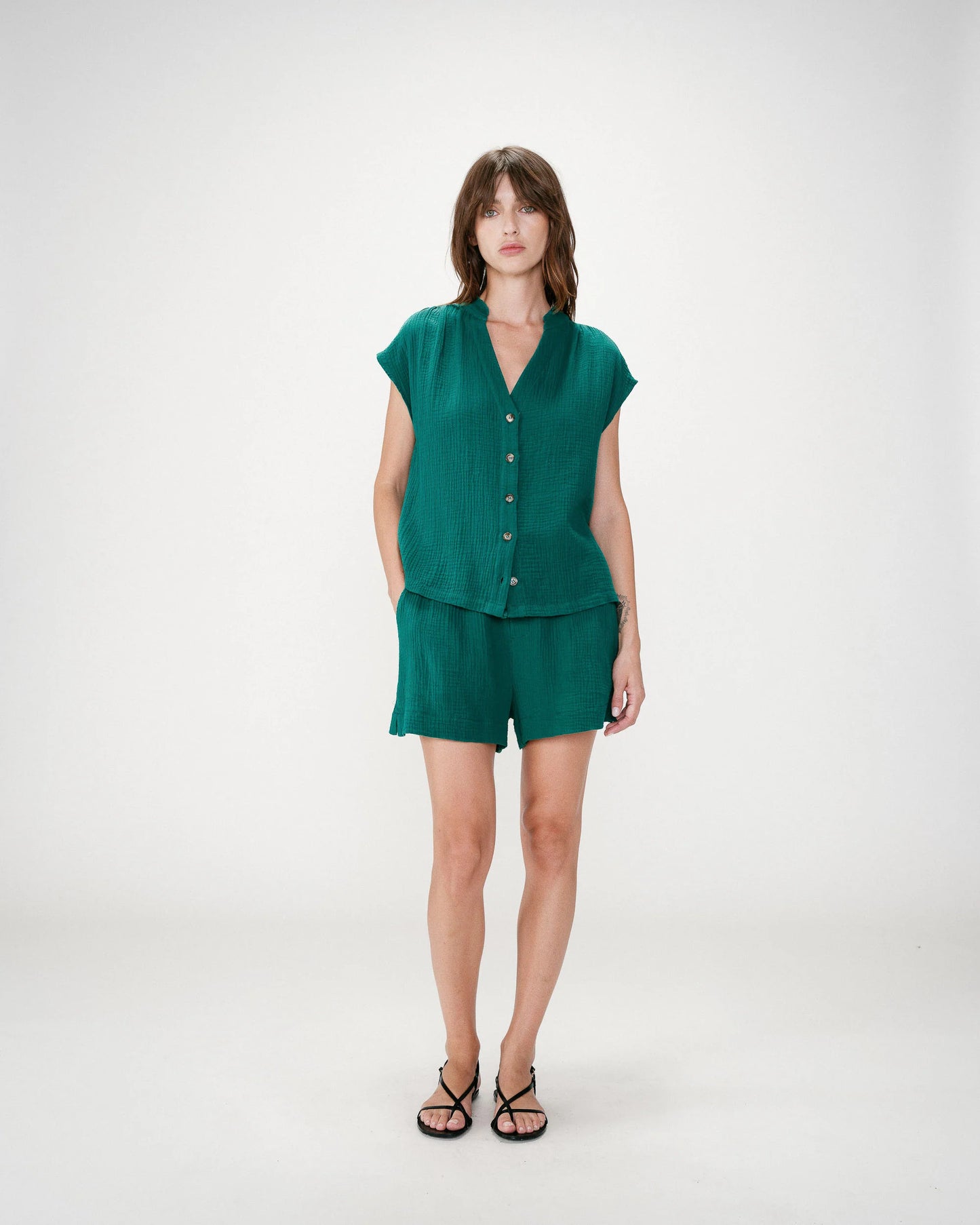 Wesra Blouse - Emeraude