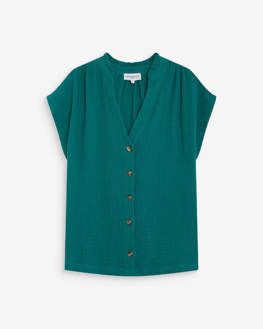 Wesra Blouse - Emeraude