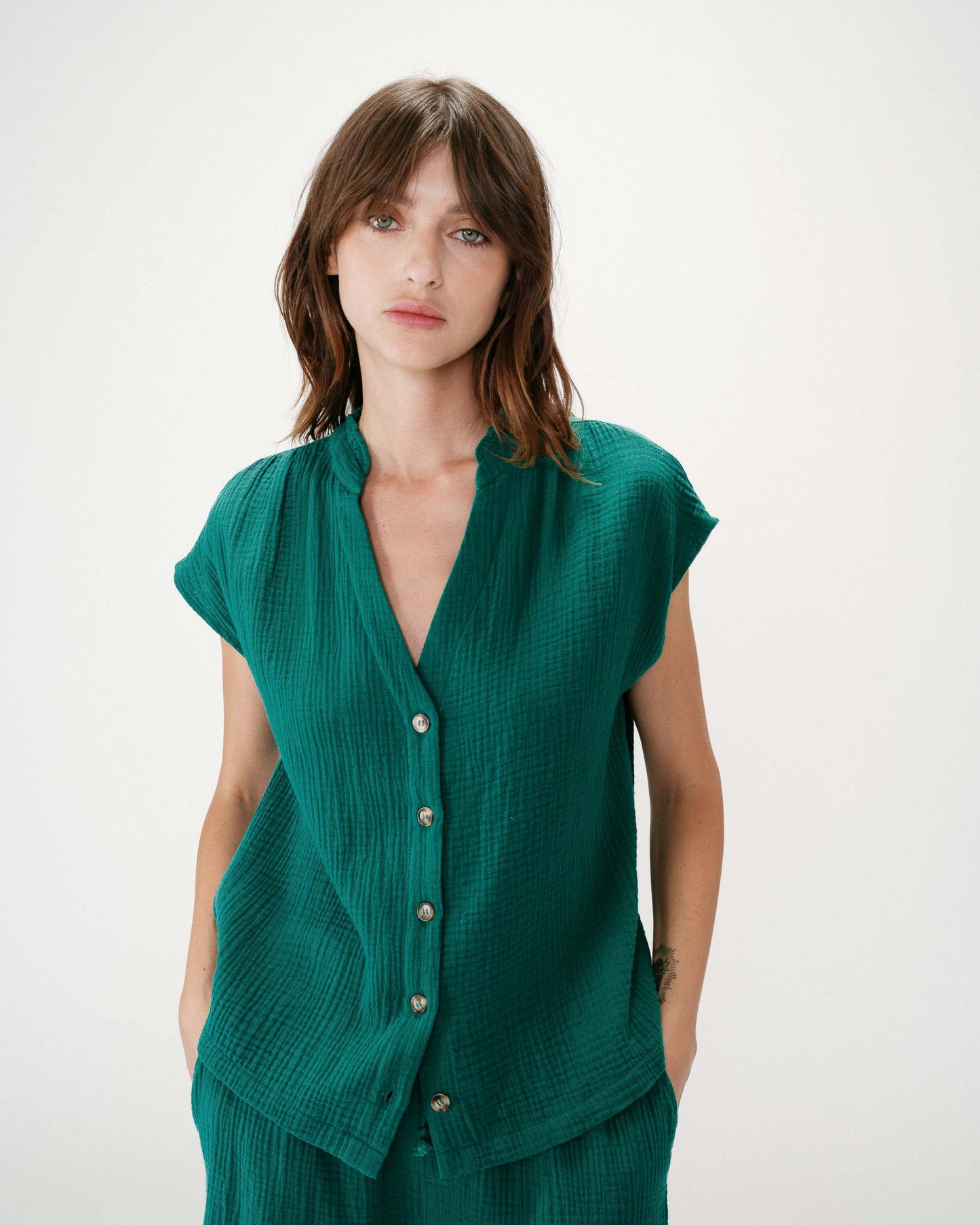 Wesra Blouse - Emeraude