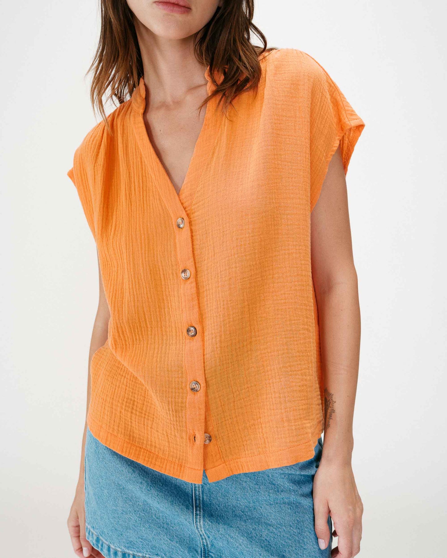 Wesra Blouse - Orange
