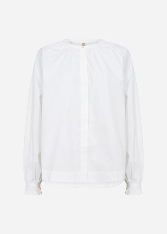 White blouse on a white background