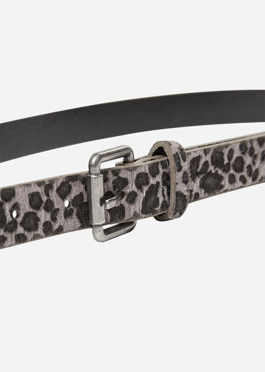 Seyma 1 Belt | Grey Leopard Print