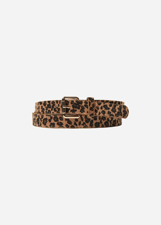 Seyma 1 Belt | Brown Leopard Print