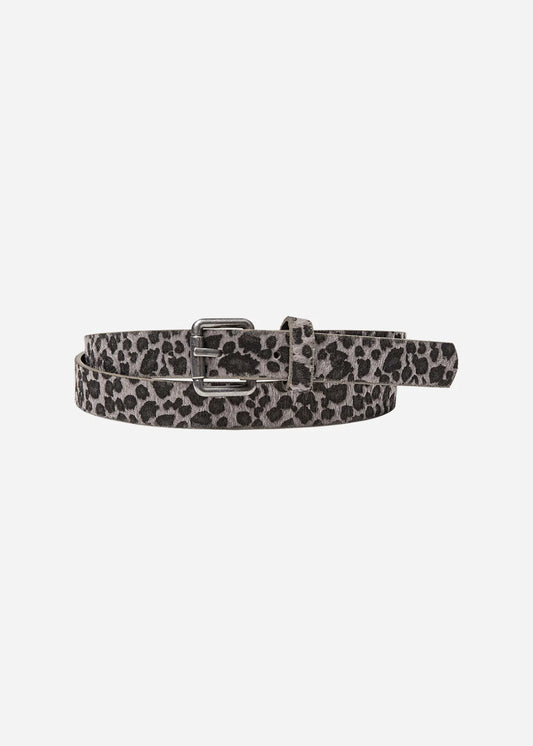 Seyma 1 Belt | Grey Leopard Print