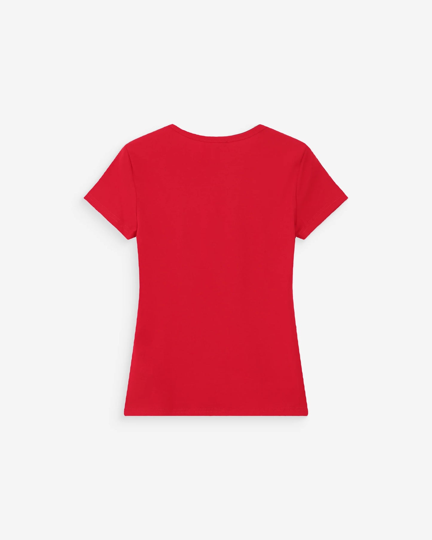 Red t-shirt on a white background