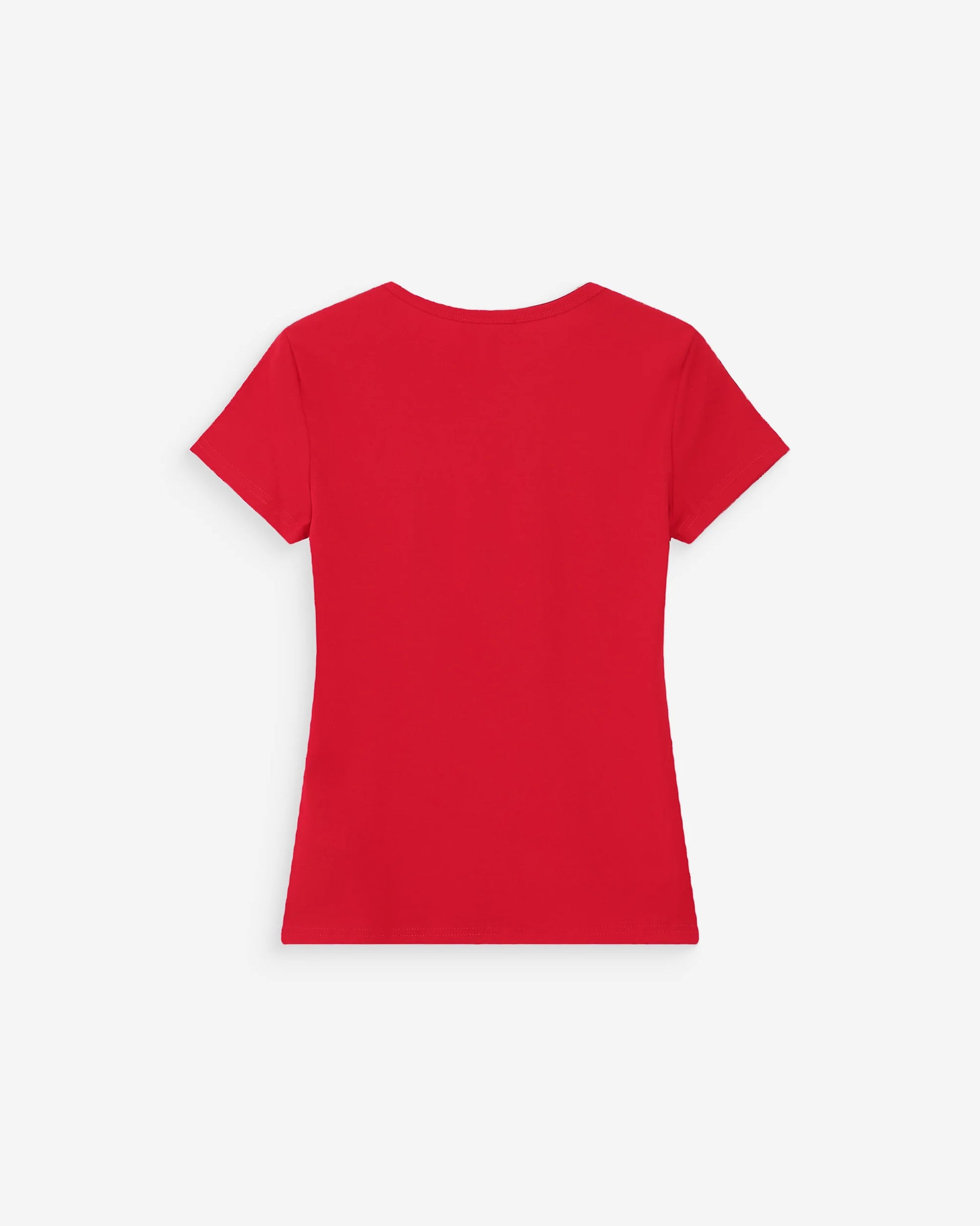 Red t-shirt on a white background
