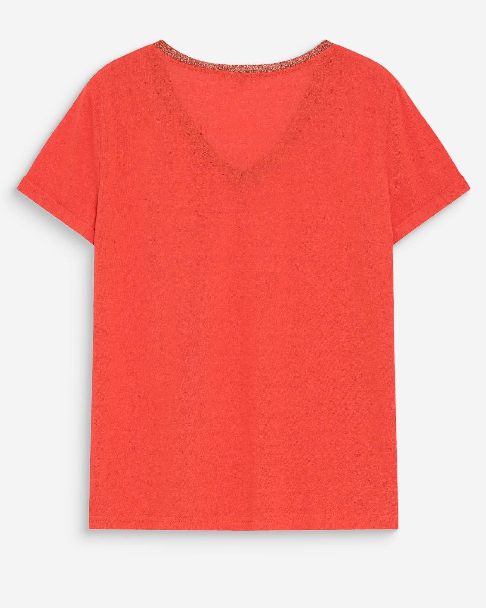 Red t-shirt on a white background