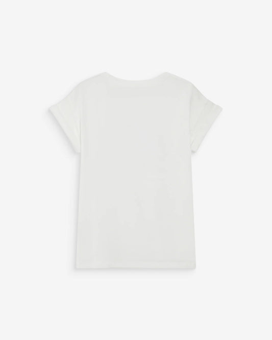 White strapless top on a light gray background