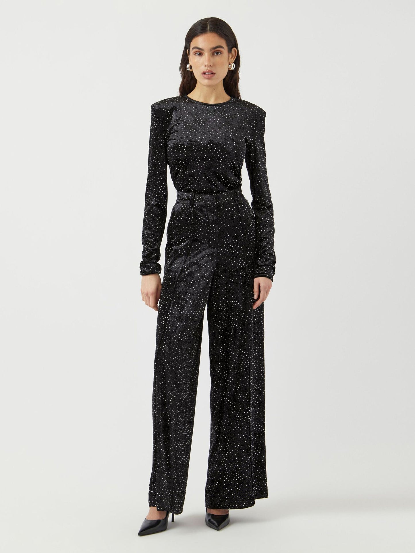 YASTillia Velvet High Waisted Wide Trousers