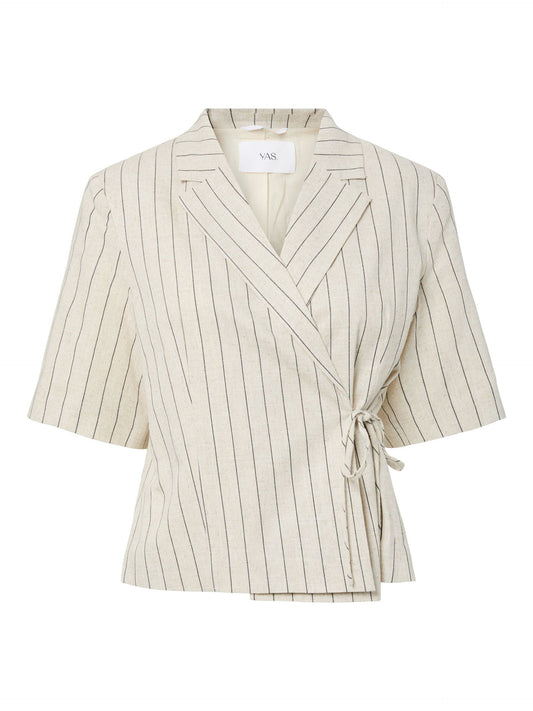 YasLinura 2/4 Linen Blend Blazer