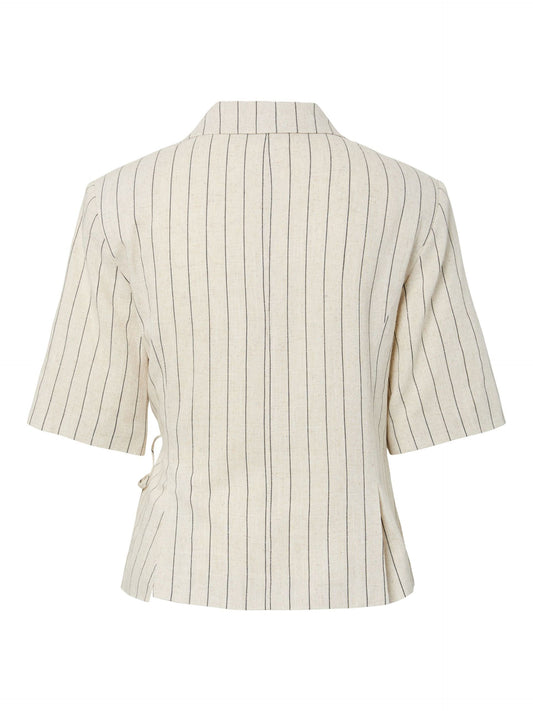 YasLinura 2/4 Linen Blend Blazer