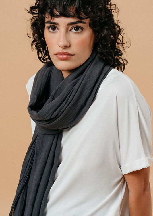 Manet Scarf - Charcoal