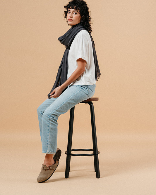 Manet Scarf - Charcoal
