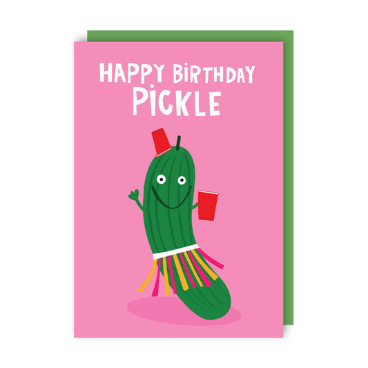Pickle Gherkin Funny Birthday Card
