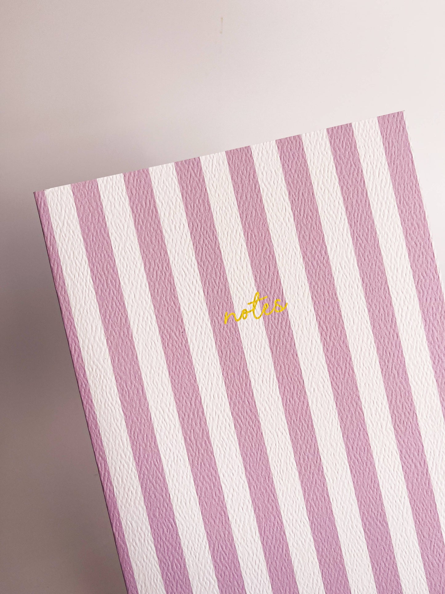 Striped Notebook with Contrast Color