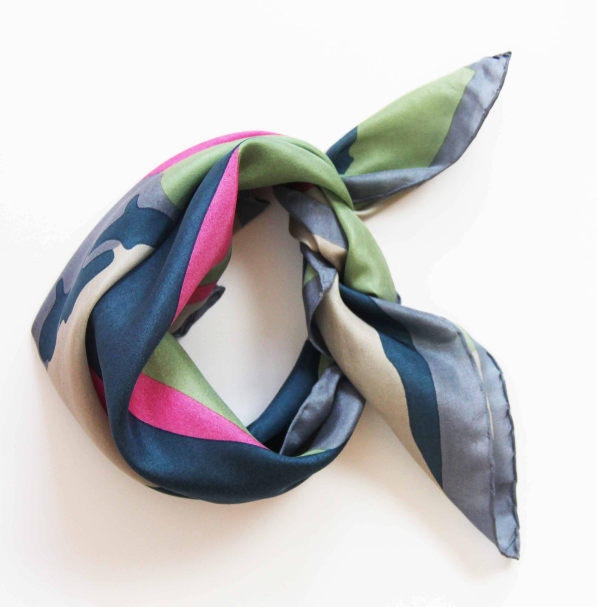 Vivaro Fuchsia Silk Scarf