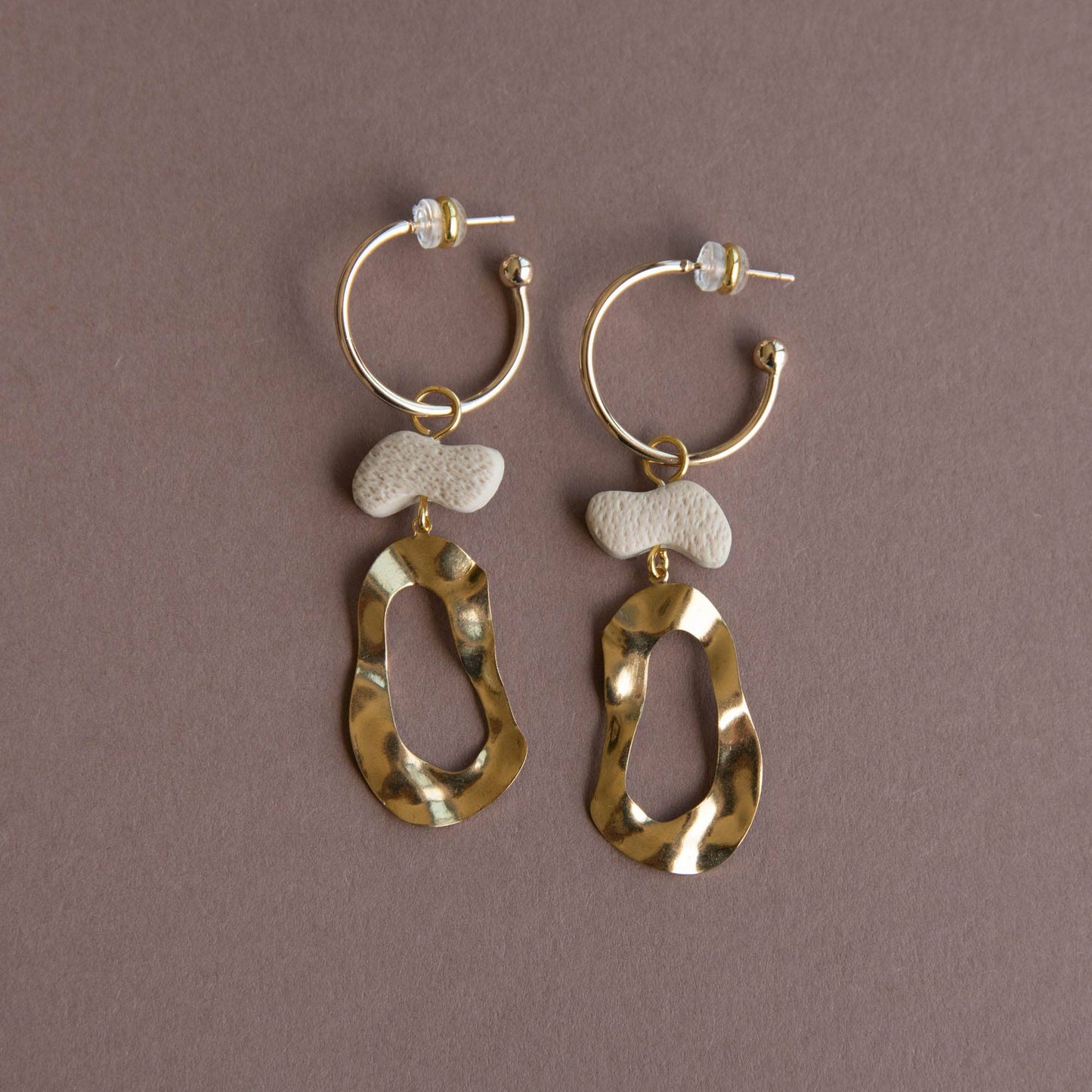 Grooves Statement Hoop Earrings