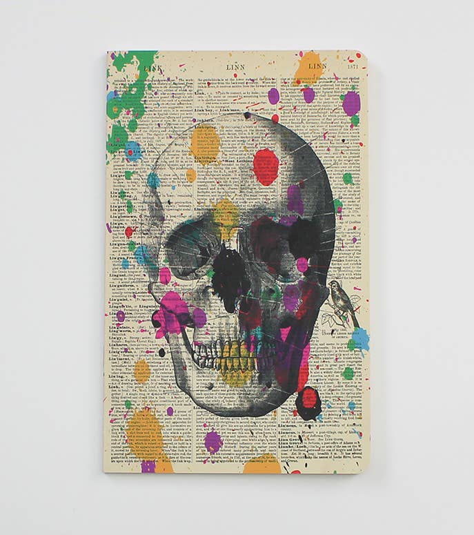 Arty Skull Notebook - Notepad - Journal