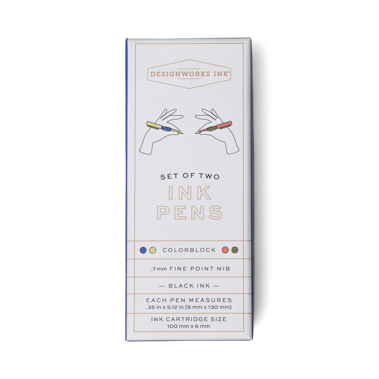 Designworks Ink Colour Block Pens - Cobalt & Green (Set 2)