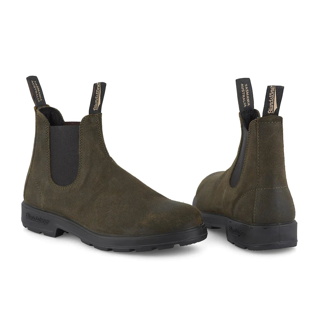 Blundstone 1615 Dark Olive Rub Suede (Originals Series)