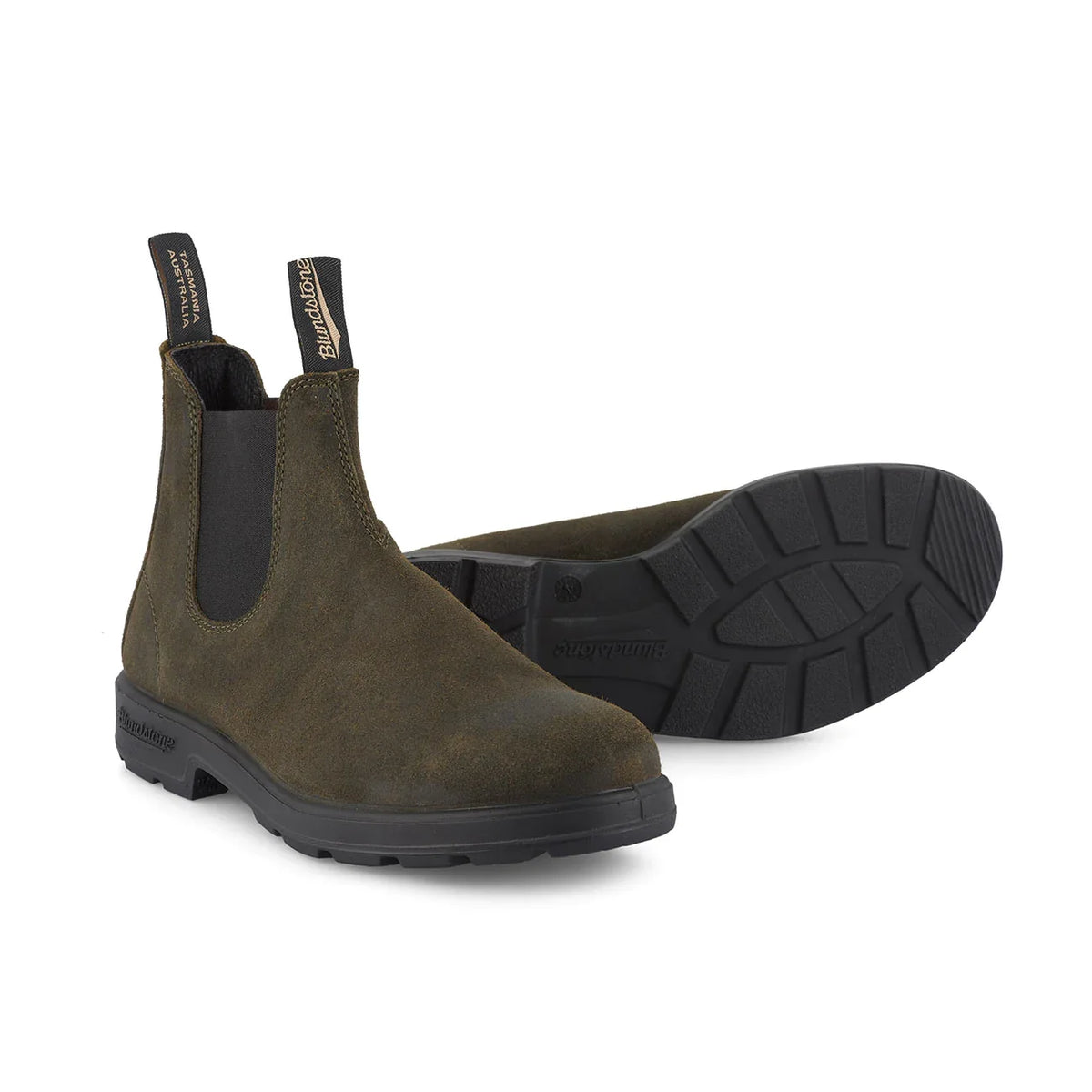 Blundstone 1615 Dark Olive Rub Suede (Originals Series)