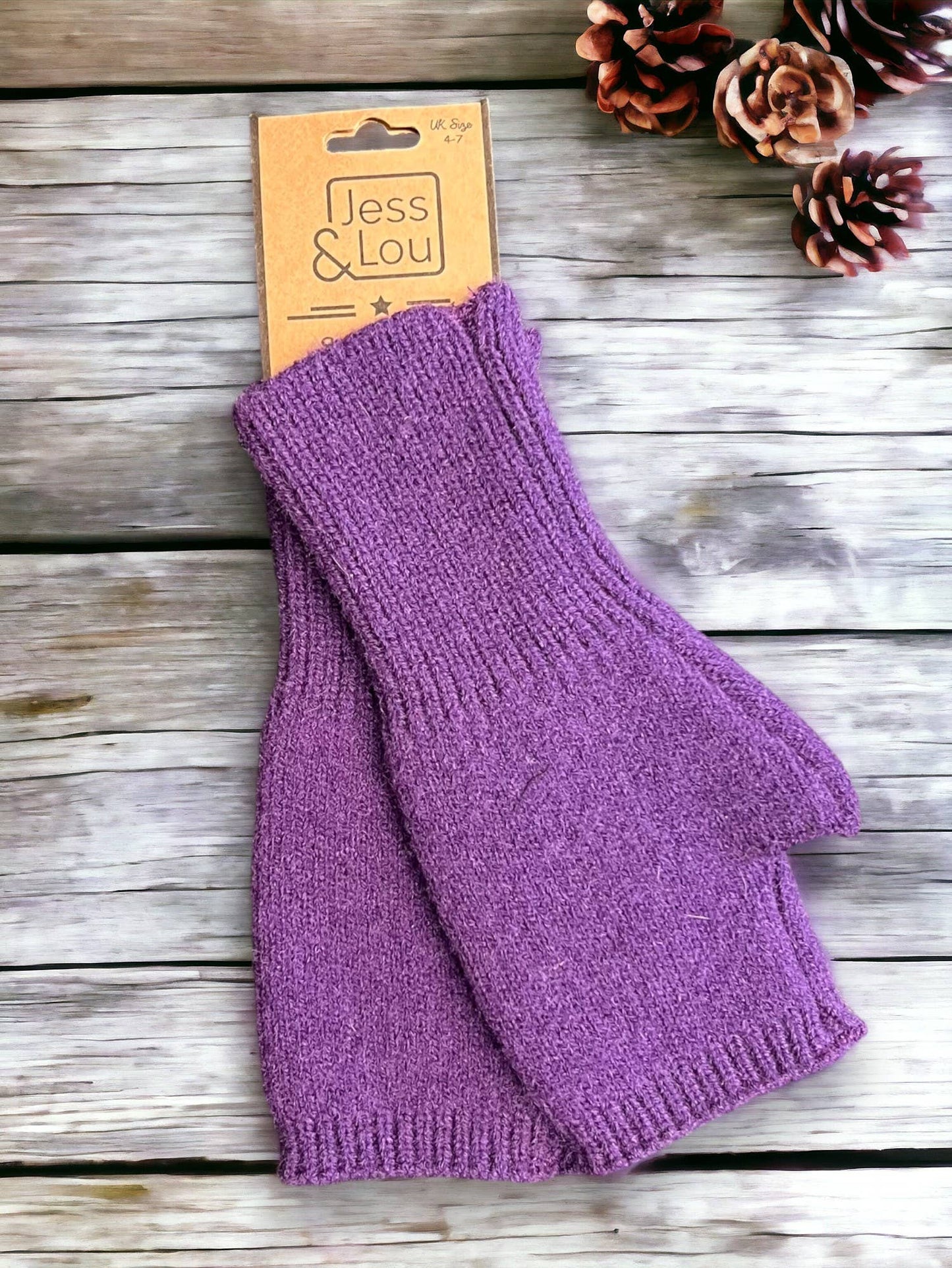 Warm & Classic: Plain Knit Fingerless Gloves