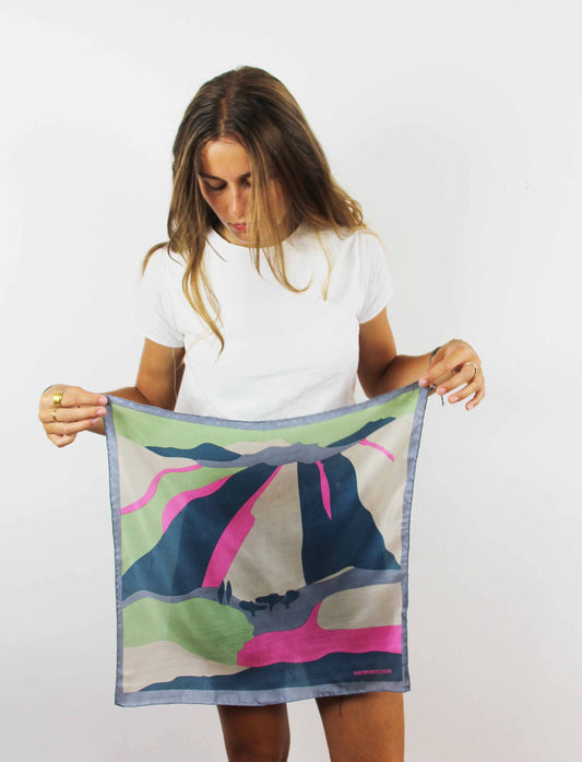Vivaro Fuchsia Silk Scarf