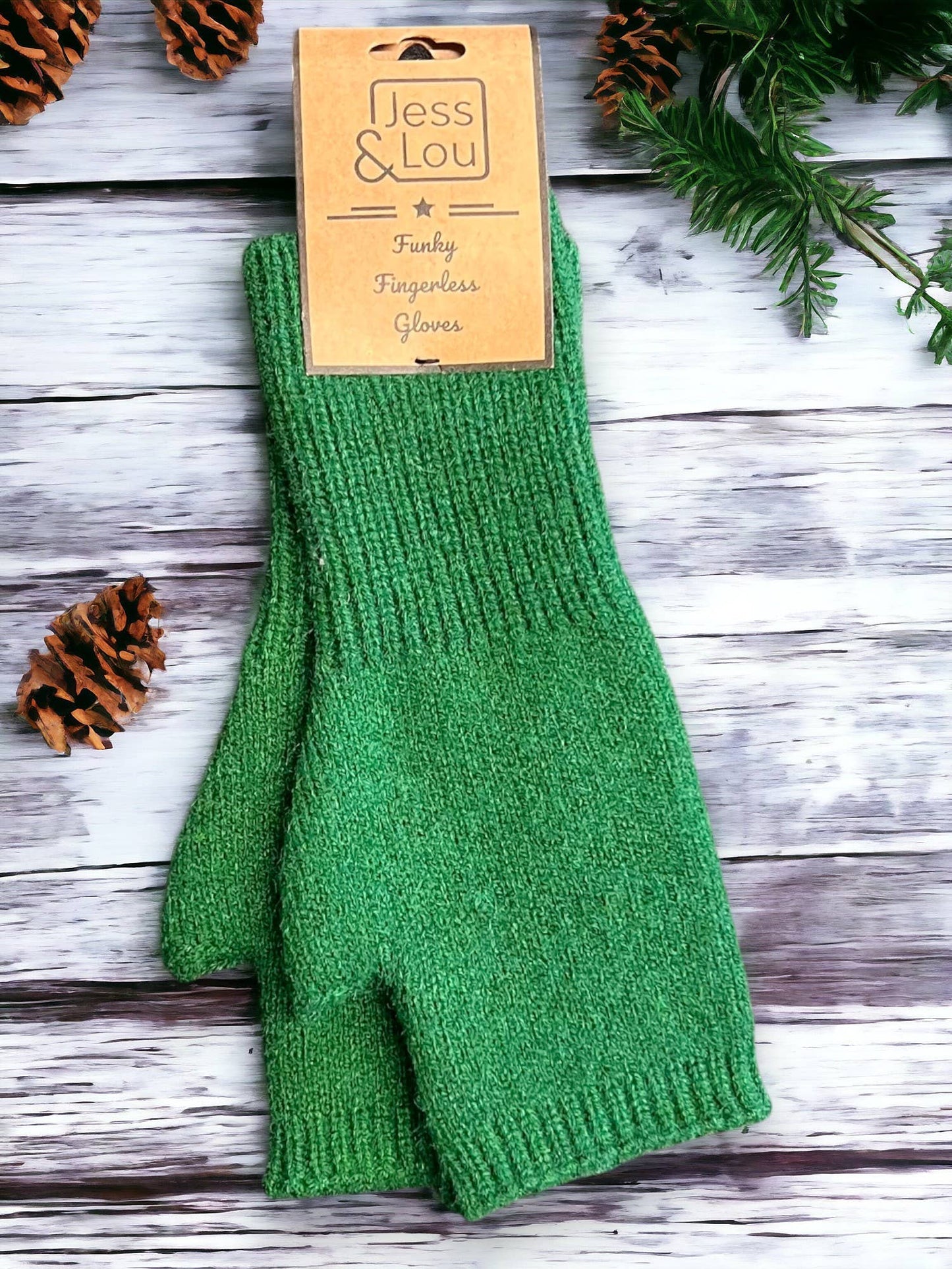 Warm & Classic: Plain Knit Fingerless Gloves