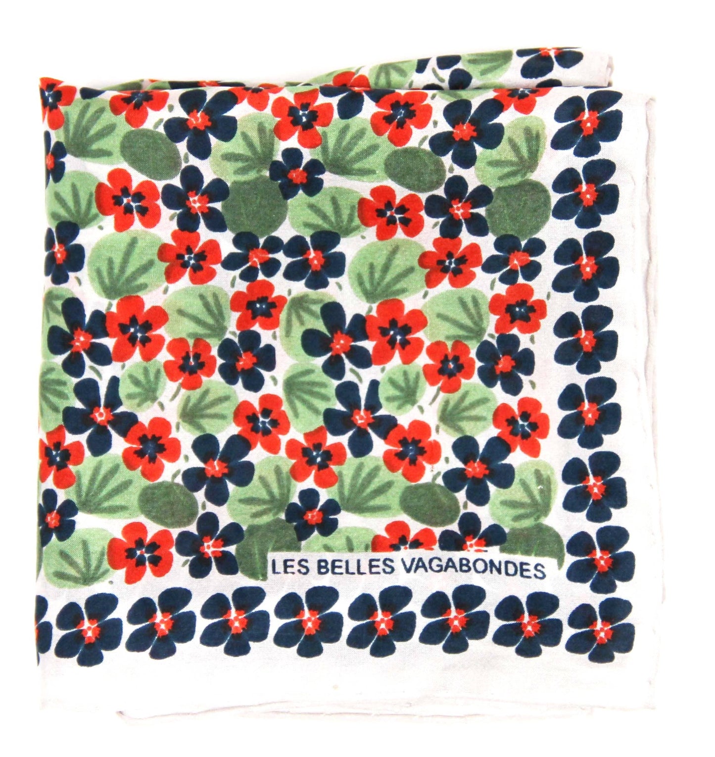Capucine Marine Silk Scarf