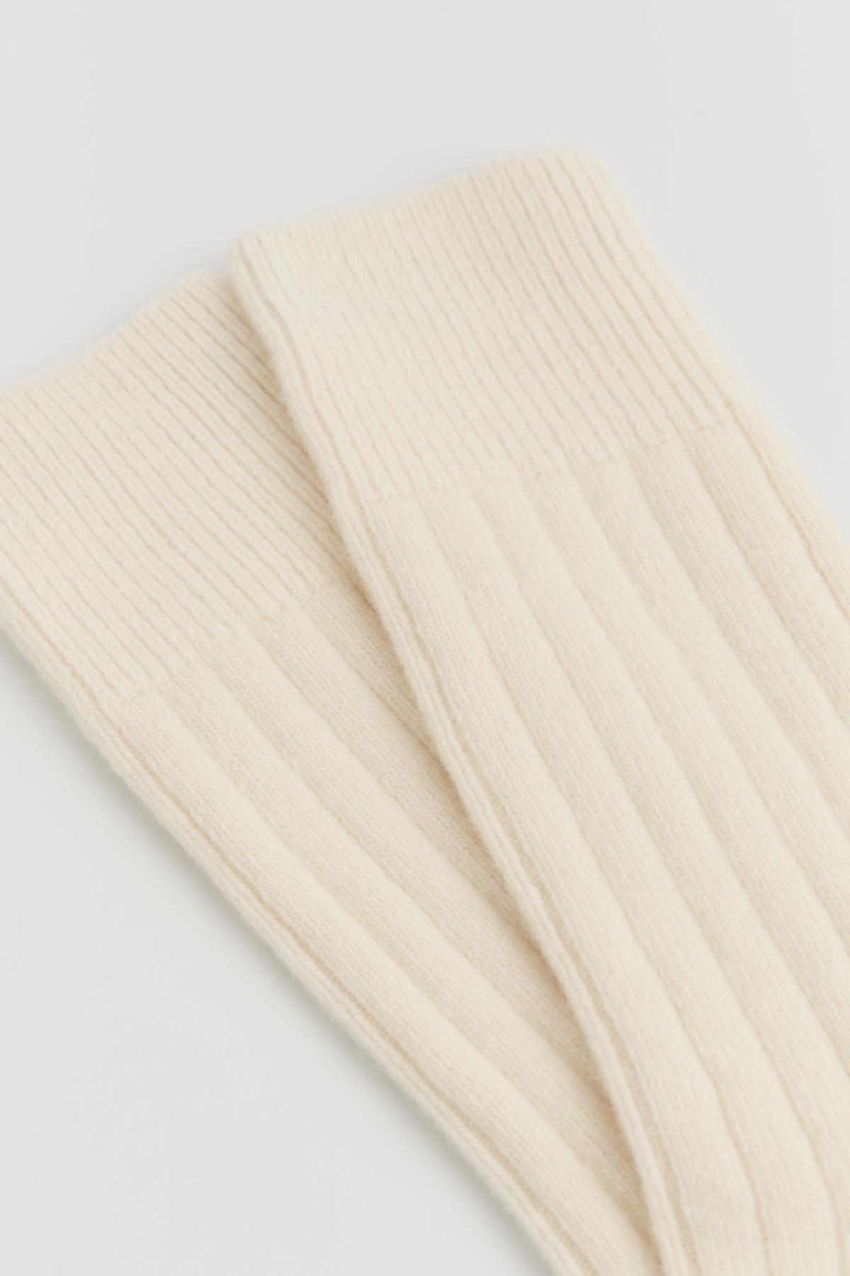 Clotted Cream Merino Bed Socks