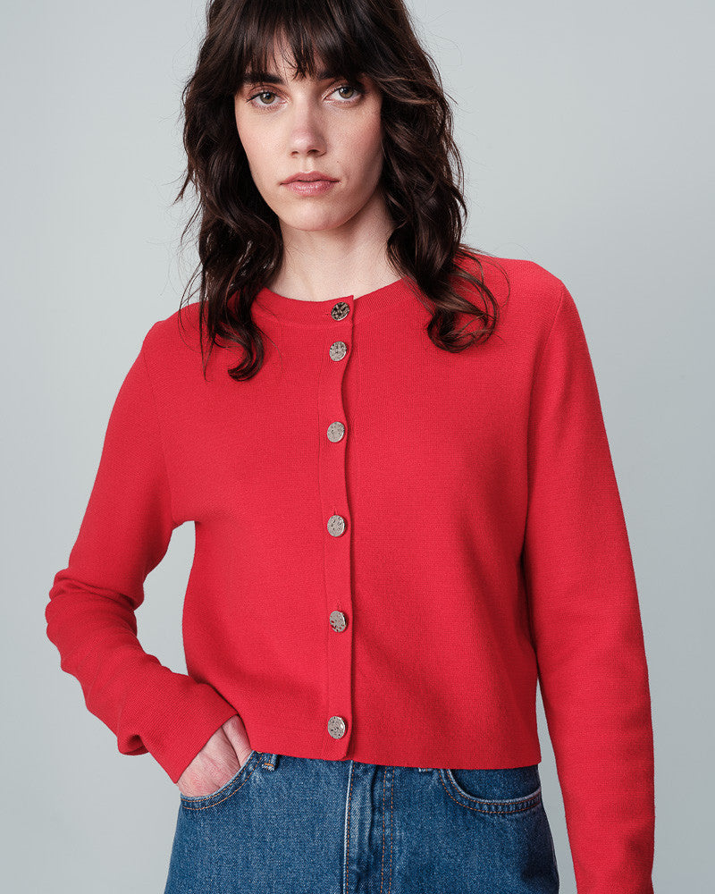 Nabel Cardigan - Rouge