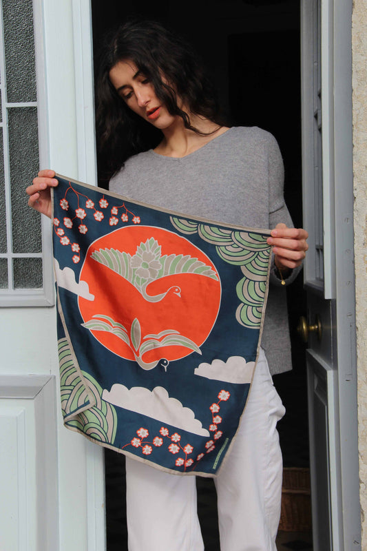 Agami Marine Silk Scarf