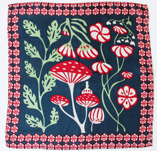Alice Marine Silk Scarf