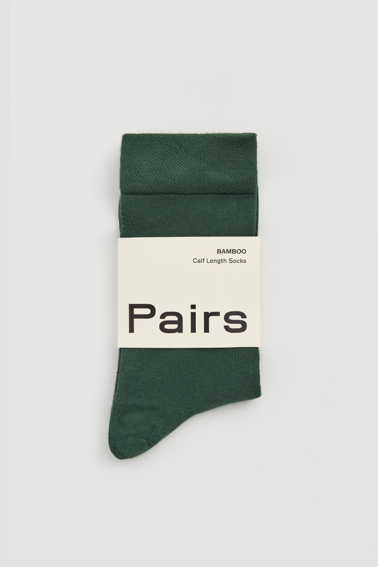 Forest Green Calf Length Bamboo Socks