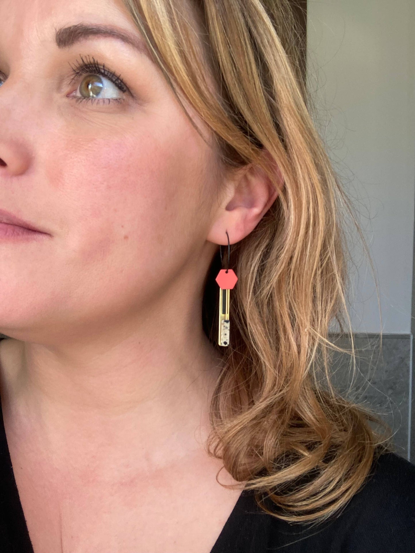 Charm Earrings | | Dalmatian Jasper DJ015