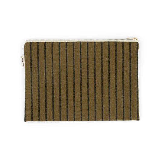 Lili Flat Pouch Tennis Black/Olive