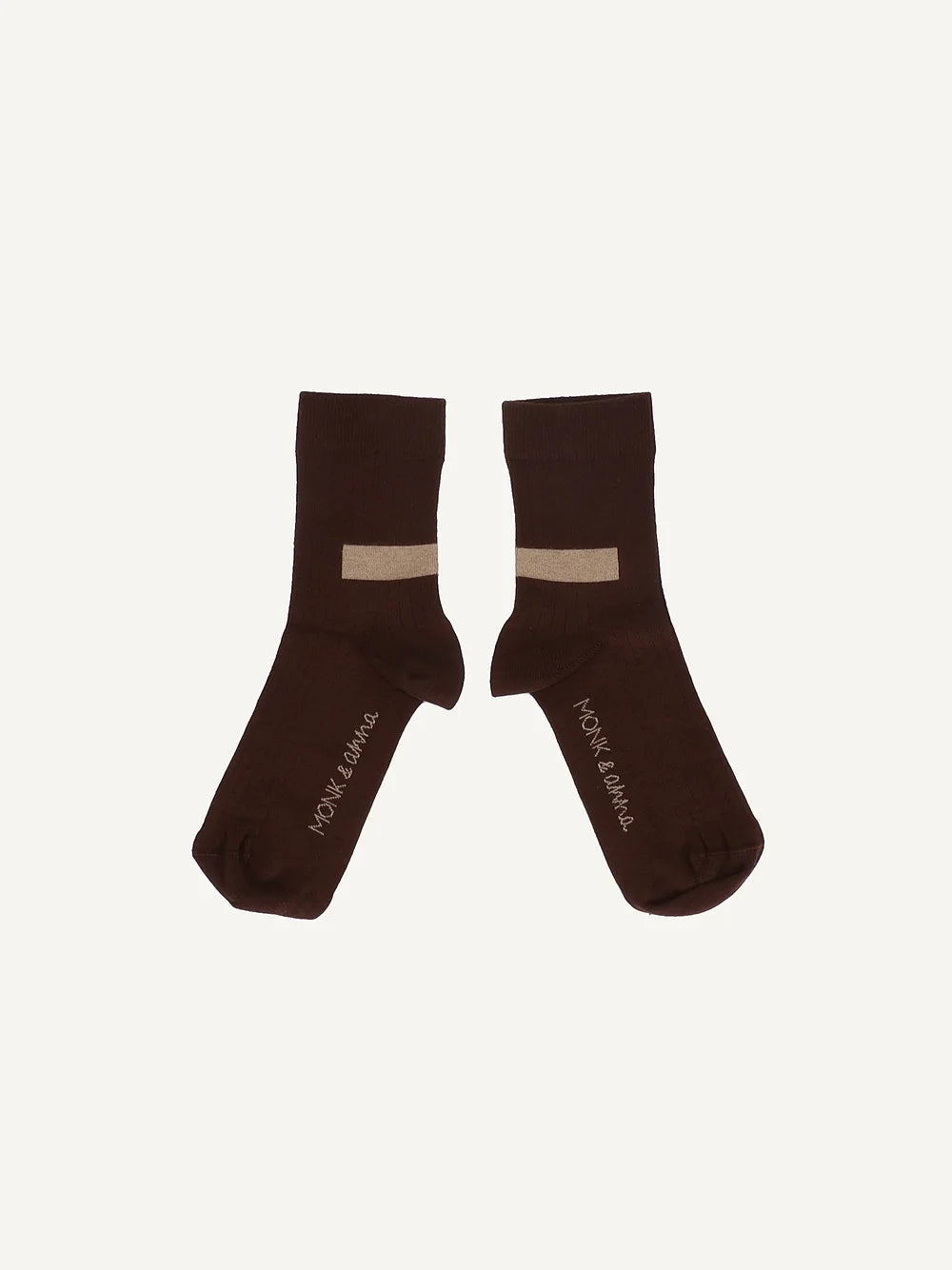 Socks - Graphic Shape - Dark Wood