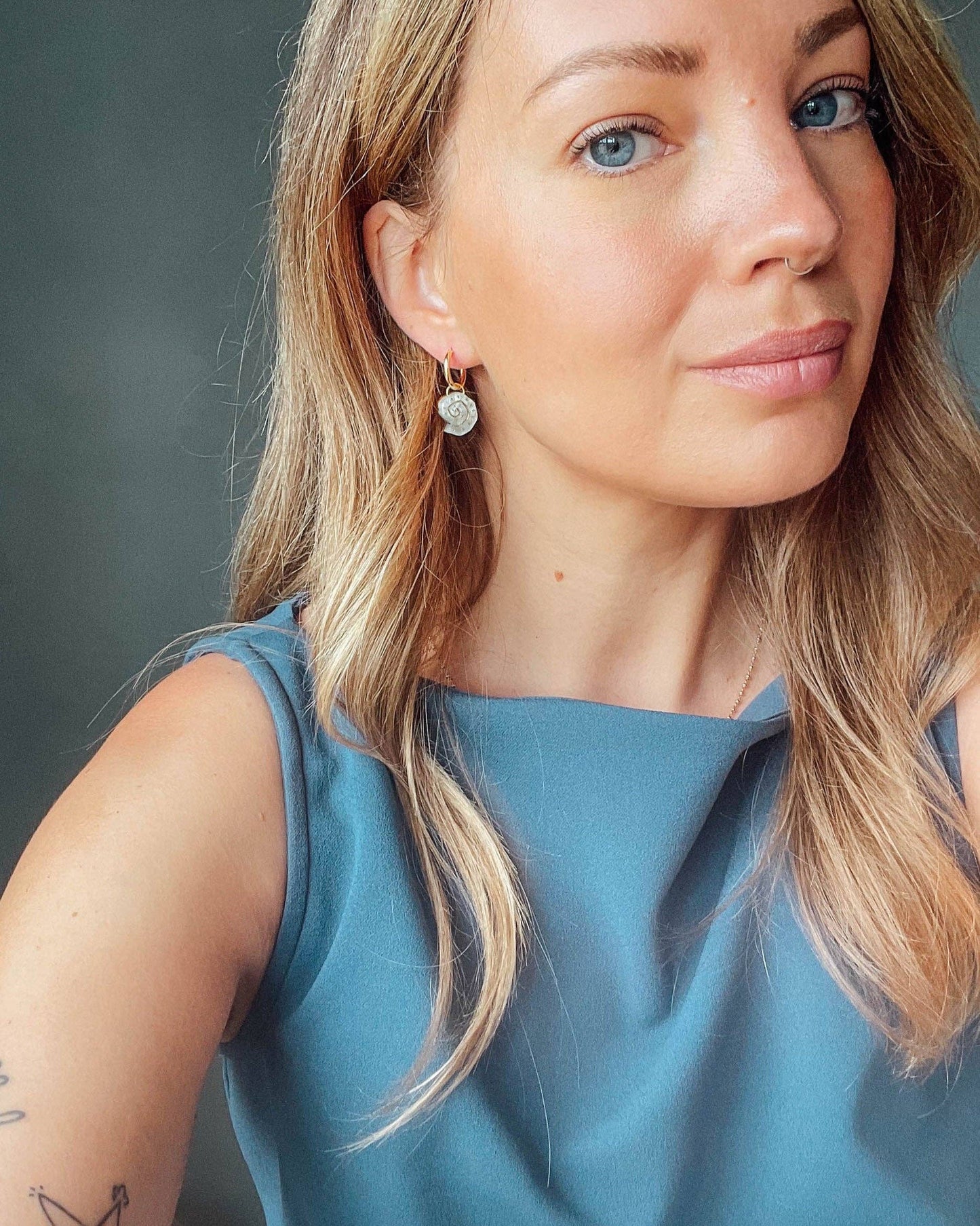 Shell Hoop Earrings