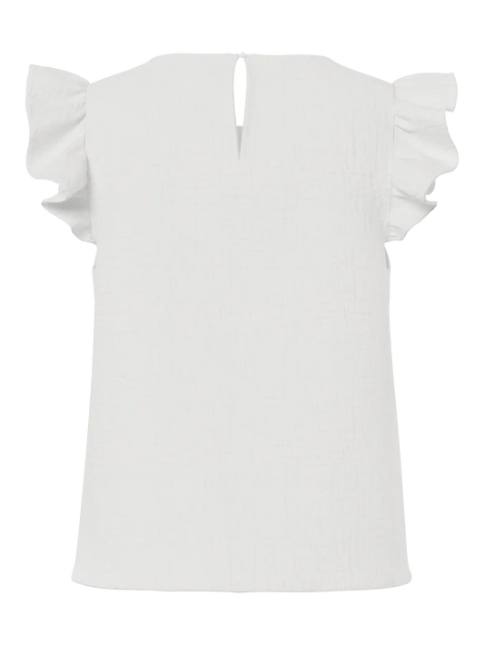 PCSastina SL O Neck Top   - Cloud Dancer