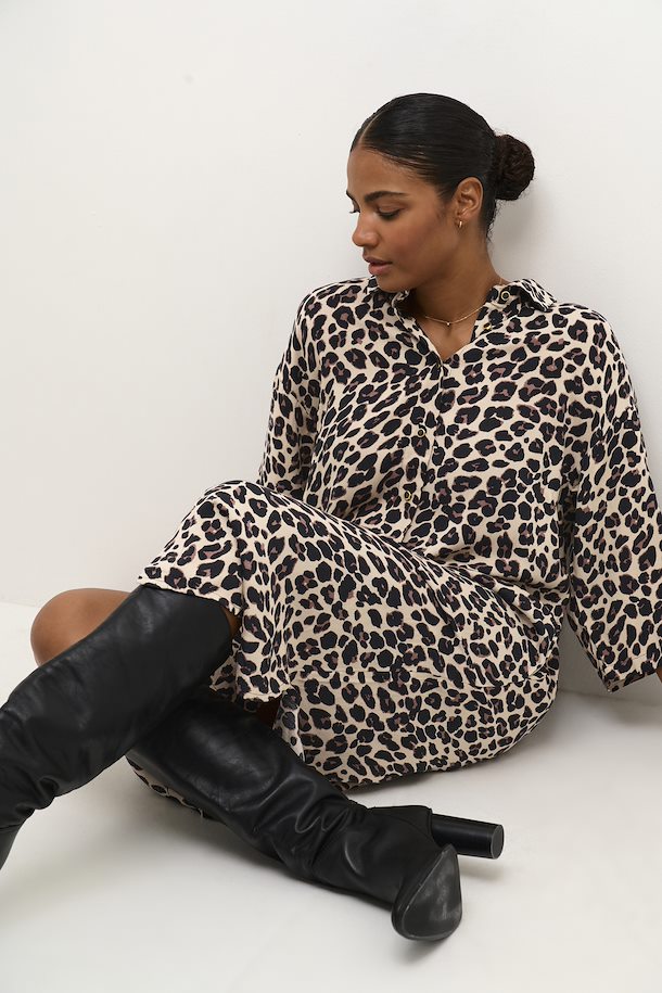 KAMarta Shirt Dress - Leopard Print