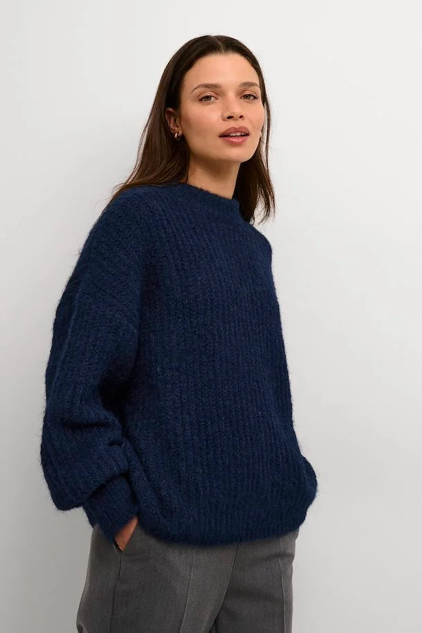 KAmira knit pullover - midnight melange