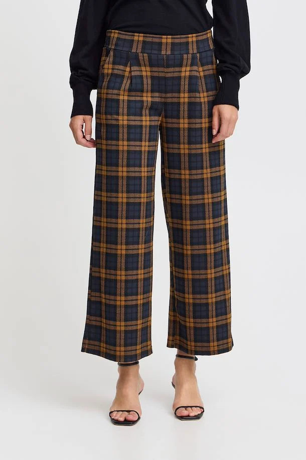 IHKate Wide Pant - Cropped - Check